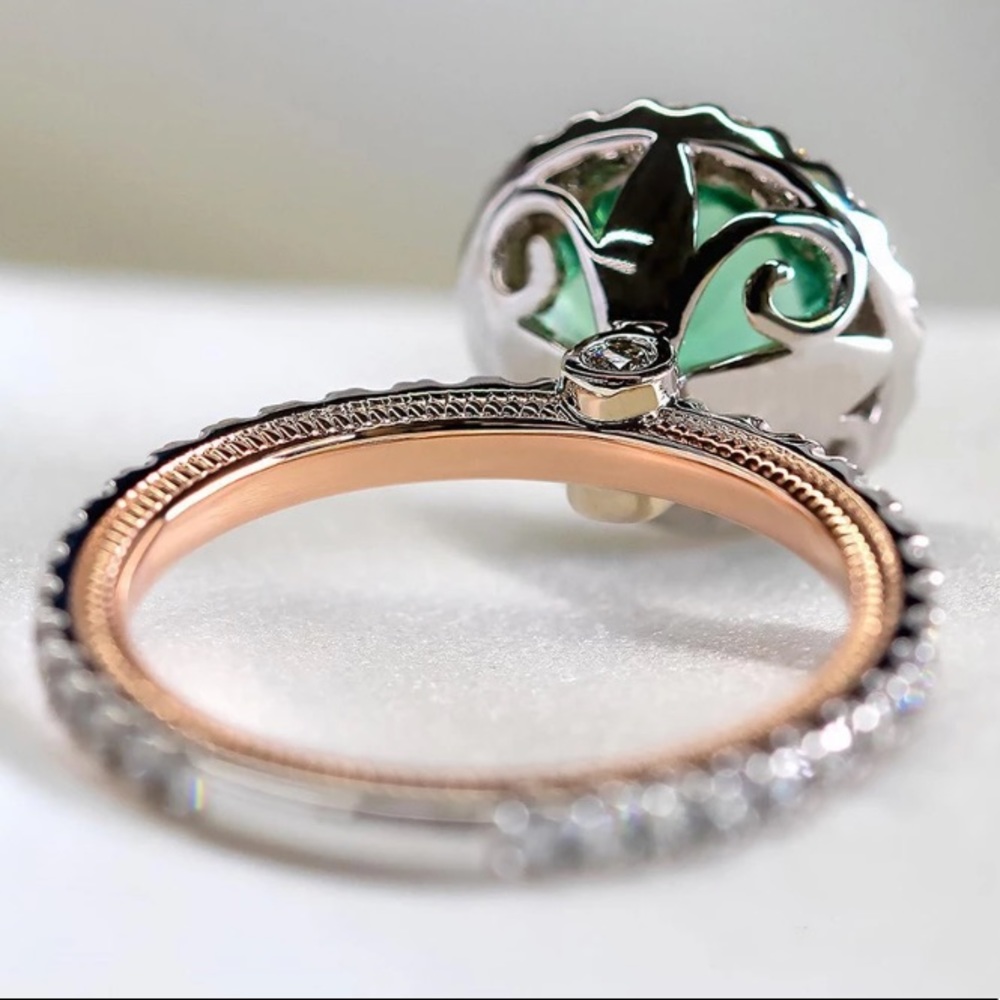 18K rose gold plated ring - Picture 2 of 4